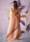 Blush Pink Banarasi Tissue Silk Saree