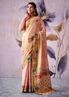 Blush Pink Banarasi Tissue Silk Saree