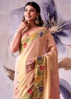 Blush Pink Banarasi Tissue Silk Saree
