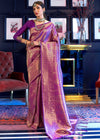 Golden Wine Kanjivaram Saree