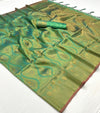 Green Dual Tone Kanjivaram Handloom Saree