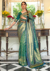 Green Zari Woven Kanjivaram Saree