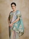 Grey Shade Multicolor Art Silk Digital Printed Saree