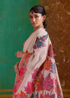 Ivory Kashmiri Kani Jamawar Cotton Saree