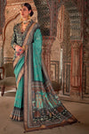 Jungle Green Printed Patola Saree