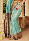 Light Blue Woven Kanjivaram Silk Saree