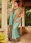 Light Blue Woven Kanjivaram Silk Saree