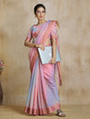 Light Pink Multicolor Art Silk Digital Printed Saree