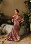 Light Taupe Fancy Dola Silk Designer Saree