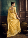 Light Yellow Handloom Jamdani Slub Cotton Saree