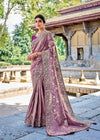 Lilac Purple Banarasi Designer Silk Saree