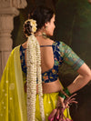 Lime Green Banarasi Silk Saree