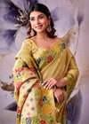 Champagne Gold Banarasi Tissue Silk Saree