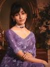 Luxe Lavender Organza Silk Saree