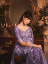 Luxe Lavender Organza Silk Saree