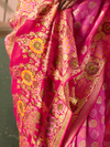 Magenta Bandhani Patola Silk Saree