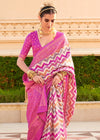 Magenta Pink Soft Silk Saree