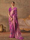 Magenta Purple Patola Silk Saree