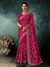 Magenta Satin Silk Saree
