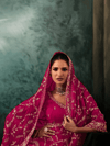 Magenta Satin Silk Saree