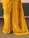 Marigold Yellow Bandhani Patola Silk Saree