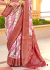 Maroon Red Soft Silk Saree