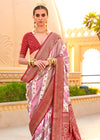 Maroon Red Soft Silk Saree