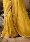 Maximum Yellow Fancy Dola Silk Designer Saree