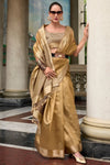 Metalic Gold Tissue Silk Saree