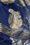 Midnight Navy Banarasi Silk Saree