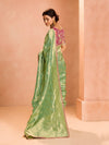 Mint Green Banarasi Bridal Tissue Silk Saree