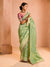 Mint Green Banarasi Bridal Tissue Silk Saree
