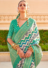 Mint Green Soft Silk Saree