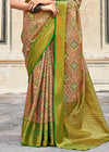 Moss Green Dharmavaram Silk Saree