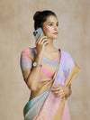 MultiColor Art Silk Digital Printed Saree