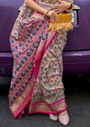 Multicolor Printed Patola Silk Saree