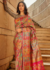 Multicolor Woven Kashmiri Jamawar Saree