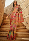 Multicolor Woven Kashmiri Jamawar Saree