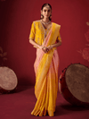 Mustard Yellow Banarasi Dola Silk Saree