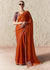 Mustard Yellow Designer Organza Saree with Teal Contrast Blouse