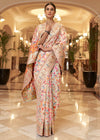 Off White Kashmiri Jamawar Banarasi Saree