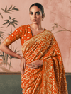 Orange Bandhani Patola Silk Saree