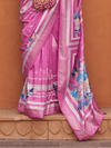 Orchid Pink Banarasi Dola Silk Saree