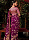 Pansy Purple Zari Woven Fancy Dola Silk Designer Saree