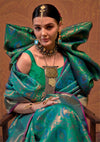 Paradise Green Kanjivaram Saree