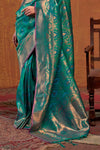 Paradise Green Kanjivaram Saree