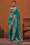 Paradise Green Kanjivaram Saree