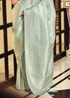 Pastel Blue Woven Kanjivaram Saree