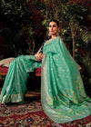 Pastel Green Zari Woven Fancy Dola Silk Designer Saree