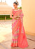 Pastel Red Soft Silk Saree